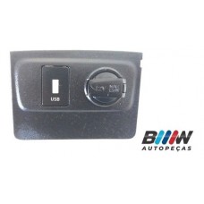 Tomada 12vts Acabamento Usb Hyundai Hb20 2020 B1255